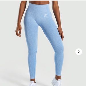 Gymshark vital seamless legging In Malibu blue